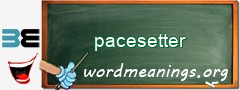 WordMeaning blackboard for pacesetter